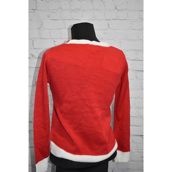 Joyland Ugly Christmas Sweater Santa Paws Dog Red Size Small NEW TAGS - Picture 6 of 9